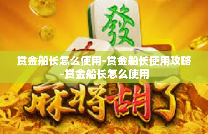 赏金船长怎么使用-赏金船长使用攻略-赏金船长怎么使用