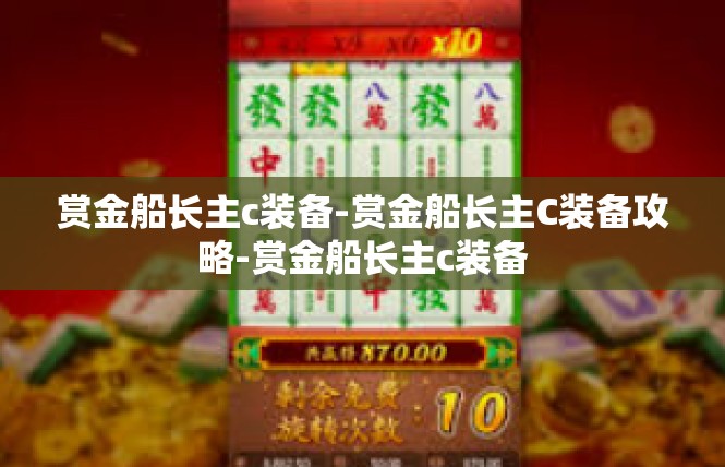 赏金船长主c装备-赏金船长主C装备攻略-赏金船长主c装备