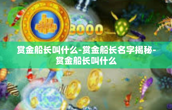 赏金船长叫什么-赏金船长名字揭秘-赏金船长叫什么