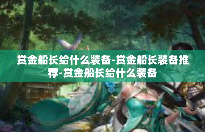 赏金船长给什么装备-赏金船长装备推荐-赏金船长给什么装备
