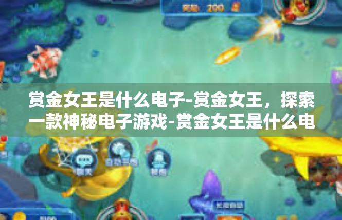 赏金女王是什么电子-赏金女王，探索一款神秘电子游戏-赏金女王是什么电子