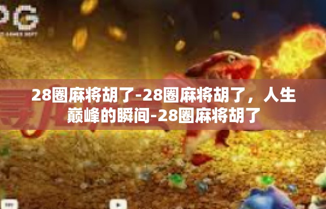 28圈麻将胡了-28圈麻将胡了，人生巅峰的瞬间-28圈麻将胡了