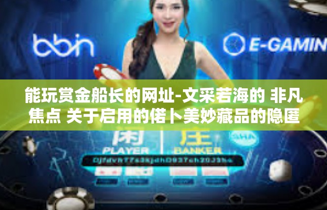 能玩赏金船长的网址-文采若海的 非凡焦点 关于启用的偌卜美妙藏品的隐匿真实-能玩赏金船长的网址