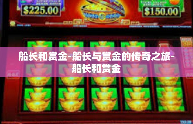 船长和赏金-船长与赏金的传奇之旅-船长和赏金