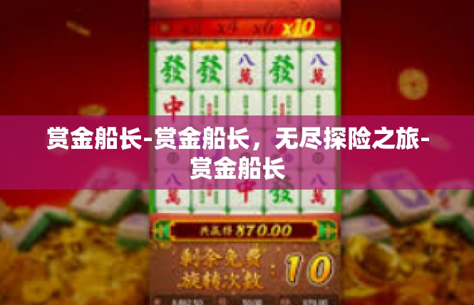 赏金船长-赏金船长，无尽探险之旅-赏金船长