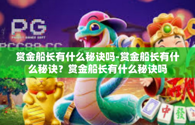 赏金船长有什么秘诀吗-赏金船长有什么秘诀？赏金船长有什么秘诀吗