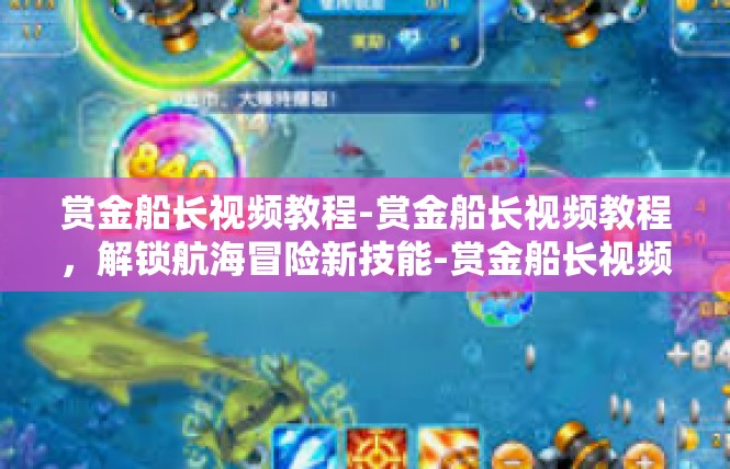 赏金船长视频教程-赏金船长视频教程，解锁航海冒险新技能-赏金船长视频教程